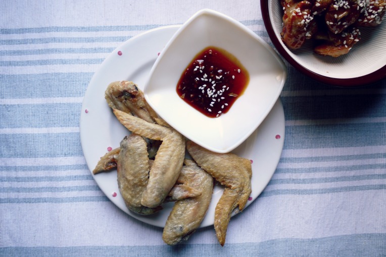 // korean fried chicken, baked