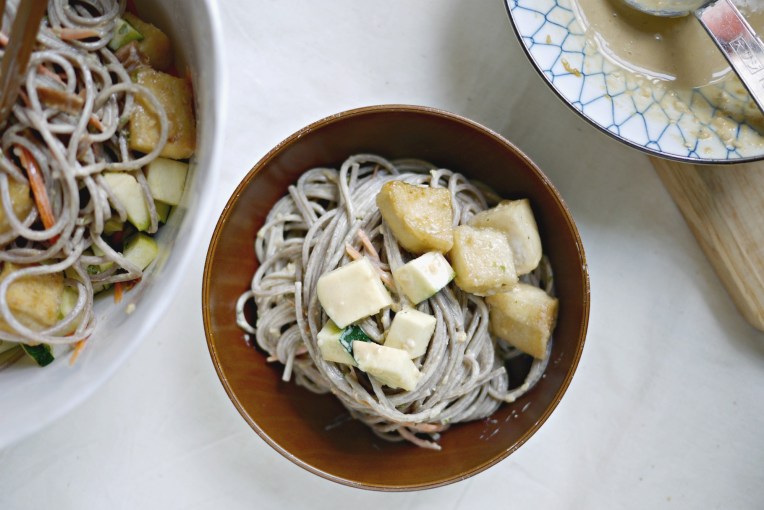 sesame mayo buckwheat noodles 002