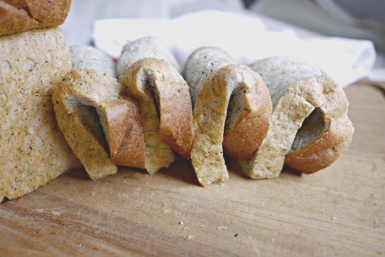 Black Sesame Potato Bread Loaf // MonoandCo