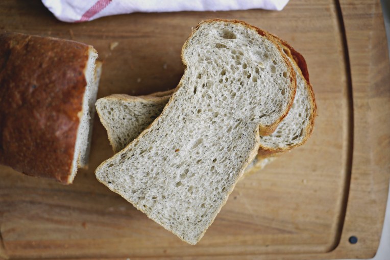 Black Sesame Potato Bread Loaf // MonoandCo