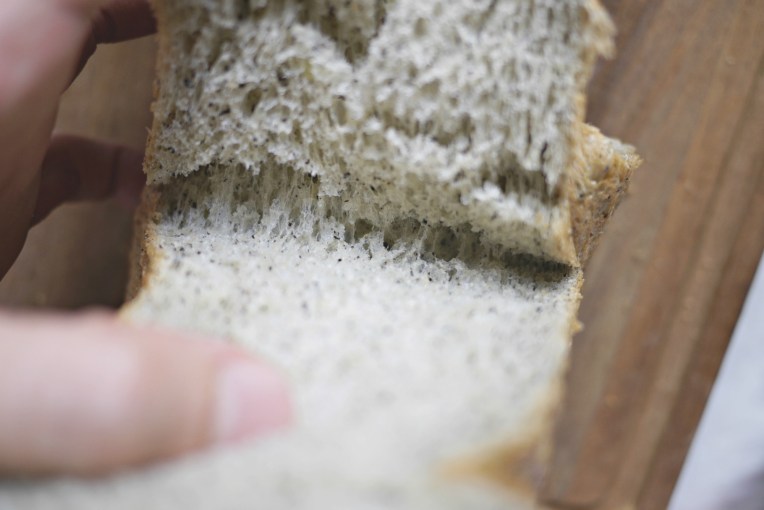 Black Sesame Potato Bread Loaf // MonoandCo