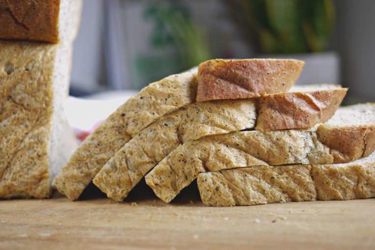 Black Sesame Potato Bread Loaf // MonoandCo