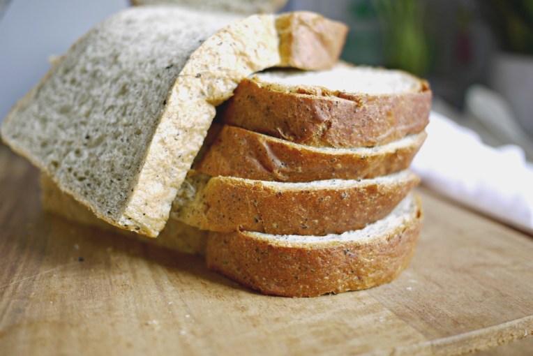 Black Sesame Potato Bread Loaf // MonoandCo