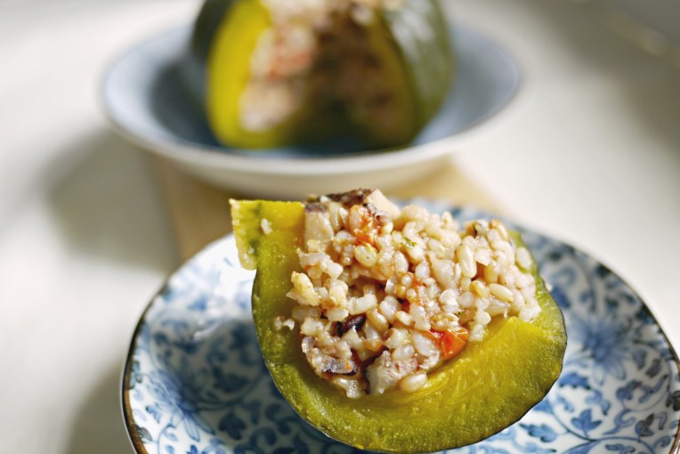 Meatfree Pumpkin Stuffed Rice // Mono+Co