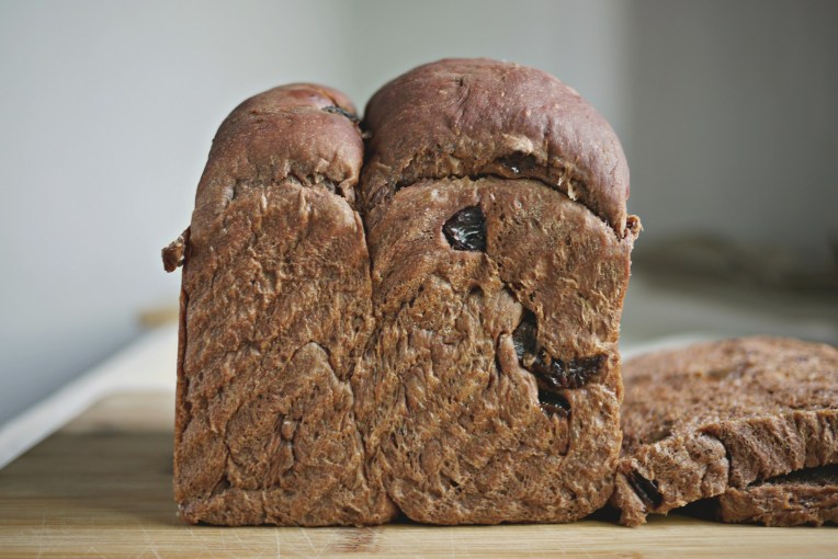 Chocolate Raisin Potato Bread Loaf // Mono + Co