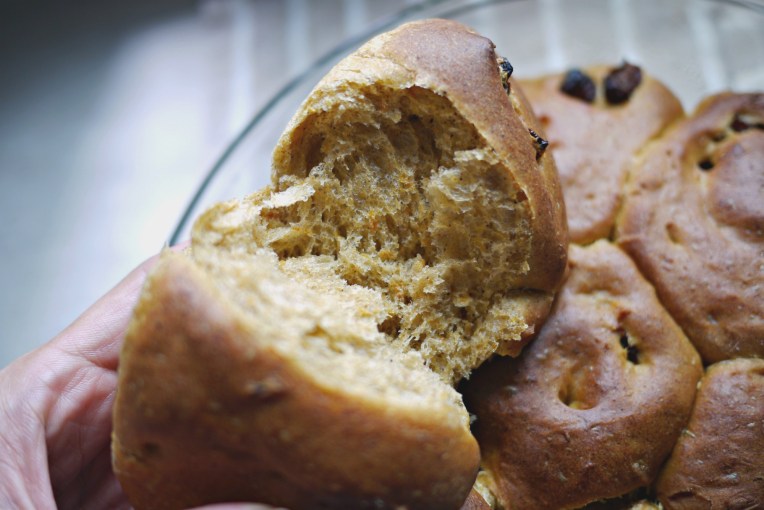 Carrot Cinnamon Raisin Buns // Mono + Co