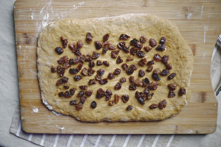 Carrot Cinnamon Raisin Buns // Mono + Co