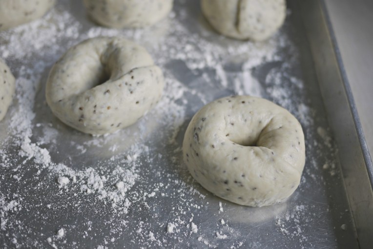 Natural Starter Taro Chia Seeds Bagels // Mono + Co