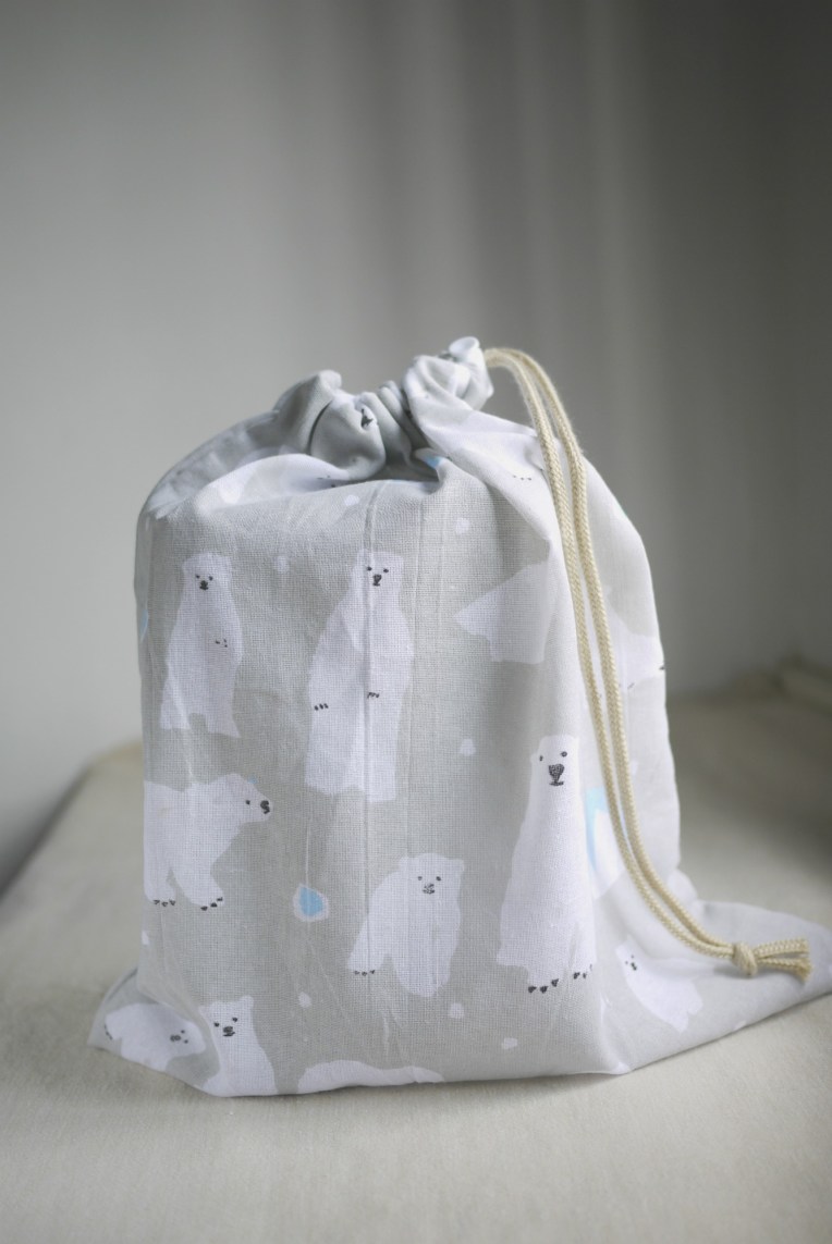 Hand Sewn Drawstring Bag // Mono + Co