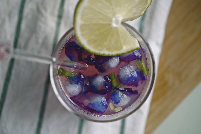 Blue Butterfly Pea Flower Lemonade // Mono + Co