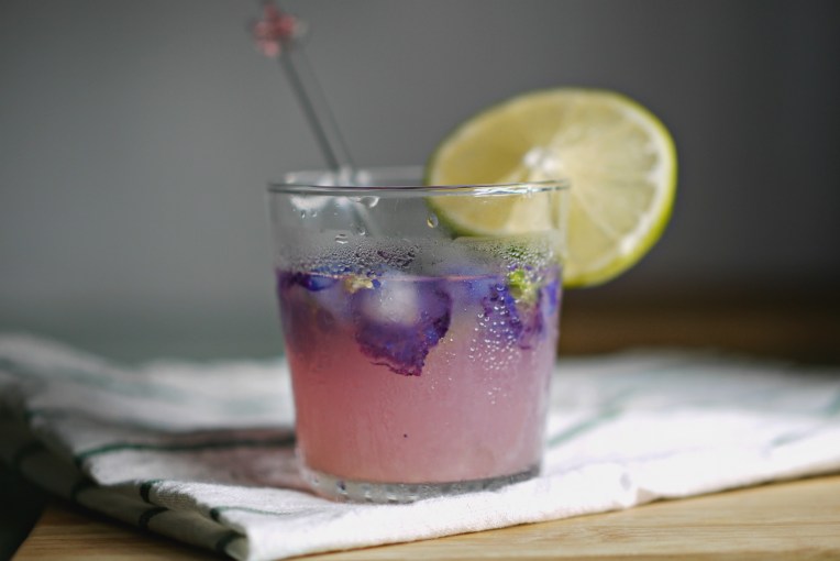 Blue Butterfly Pea Flower Lemonade // Mono + Co