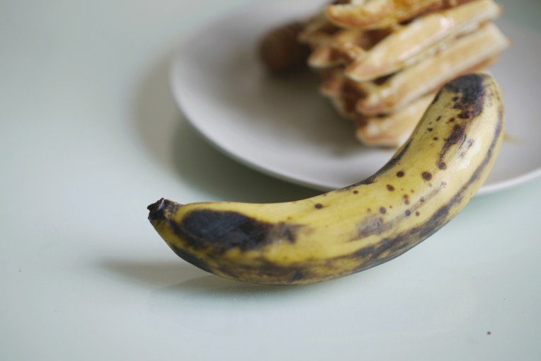 Browned Banana Belgian Waffles // Mono + Co